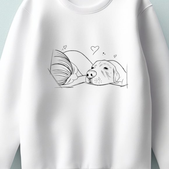 Custom Dog Ears Sweatshirt, Custom Dog Name Sweatshirt, Dog Mom Sweatshirt, Pers - Picture 3 of 4